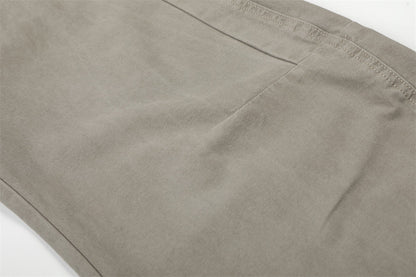 DAXUEN Wide-leg trousers in light khaki color