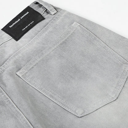 DAXUEN Wide-leg jeans in light washed grey denim