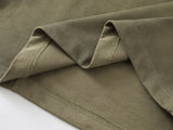 DAXUEN Short-sleeve oversized mock neck t-shirt