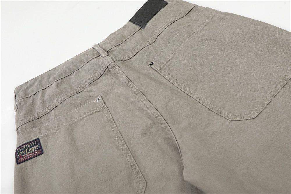 DAXUEN Wide-leg trousers in light khaki color