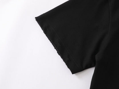 DAXUEN Oversized short-sleeve t-shirt with raw edges