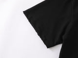 DAXUEN Oversized short-sleeve t-shirt with raw edges