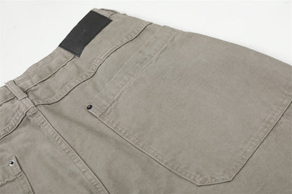 DAXUEN Wide-leg trousers in light khaki color
