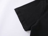 DAXUEN Oversized short-sleeved t-shirt with grunge print