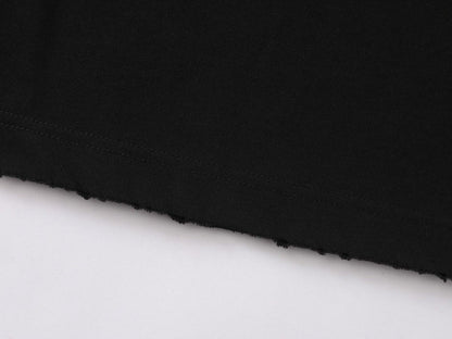 DAXUEN Oversized short-sleeve t-shirt with raw edges
