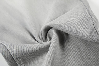 DAXUEN Wide-leg jeans in light washed grey denim