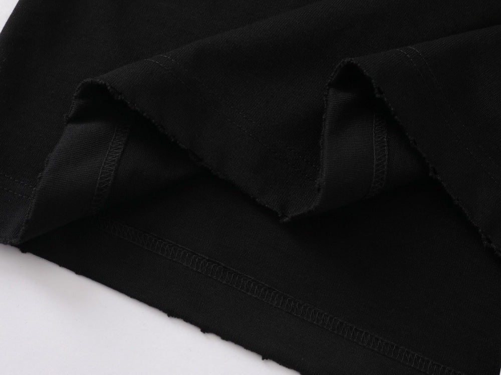 DAXUEN Oversized short-sleeve t-shirt with raw edges