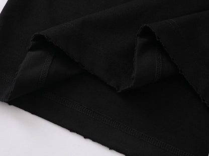 DAXUEN Oversized short-sleeve t-shirt with raw edges