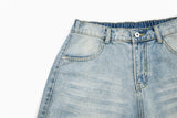 DAXUEN Men's loose-fit denim cargo shorts