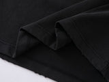 DAXUEN Oversized short-sleeved t-shirt with grunge print