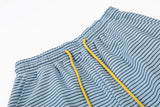 DAXUEN Striped wide leg lounge pants with cartoon embroidery