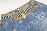 DAXUEN High-waisted wide-leg shorts with digital print