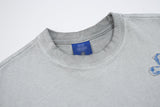 DAXUEN Distressed cross patch short-sleeved T-shirt
