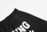 DAXUEN Wide-leg cargo pants with graphic print