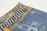 DAXUEN High-waisted wide-leg shorts with digital print