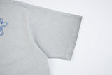 DAXUEN Distressed cross patch short-sleeved T-shirt