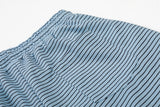 DAXUEN Striped wide leg lounge pants with cartoon embroidery