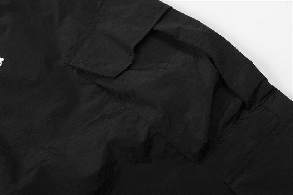 DAXUEN Wide-leg cargo pants with graphic print