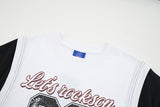DAXUEN Faux-layered short-sleeved graphic t-shirt
