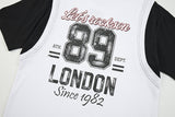 DAXUEN Faux-layered short-sleeved graphic t-shirt