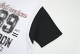 DAXUEN Faux-layered short-sleeved graphic t-shirt