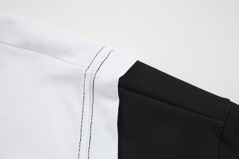 DAXUEN Faux-layered short-sleeved graphic t-shirt