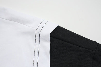 DAXUEN Faux-layered short-sleeved graphic t-shirt
