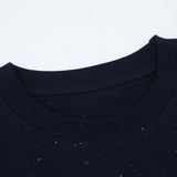 DAXUEN Flecked fabric t-shirt with embroidered graphic