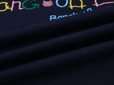 DAXUEN Flecked fabric t-shirt with embroidered graphic