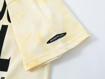 DAXUEN Short-sleeved tie-dye graphic t-shirt