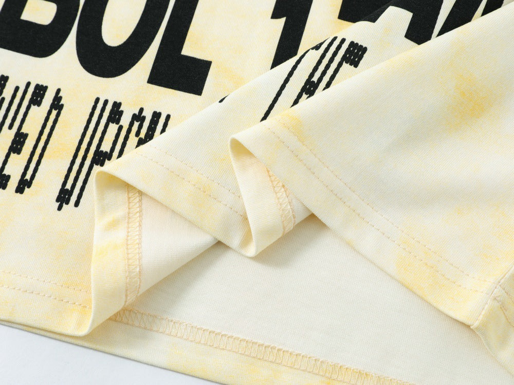 DAXUEN Short-sleeved tie-dye graphic t-shirt
