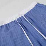 DAXUEN Relaxed wide-leg striped pants