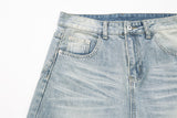 DAXUEN High-waisted oversized wide-leg jeans in faded wash