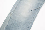 DAXUEN High-waisted oversized wide-leg jeans in faded wash