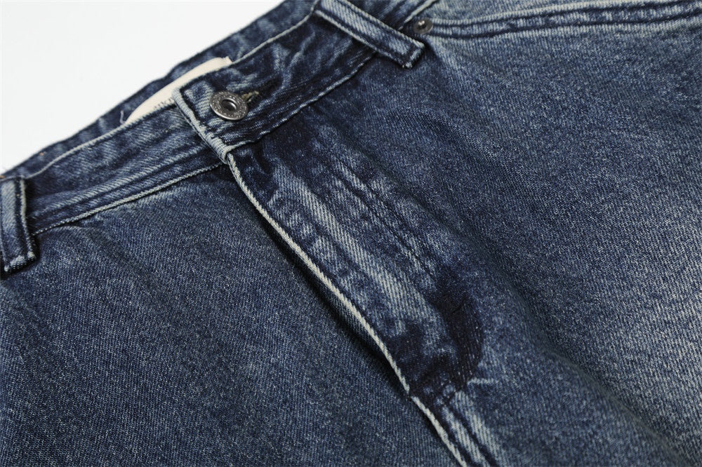 DAXUEN Gradient wide-leg denim jeans with multi-panel construction