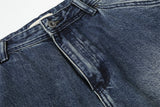DAXUEN Gradient wide-leg denim jeans with multi-panel construction