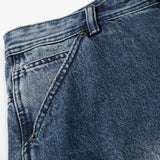 DAXUEN Gradient wide-leg denim jeans with multi-panel construction