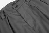 DAXUEN Wide-leg loose-fit cargo pants in dark grey and black
