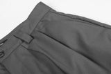 DAXUEN Wide-leg loose-fit cargo pants in dark grey and black