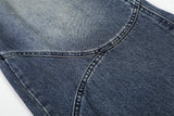 DAXUEN Gradient wide-leg denim jeans with multi-panel construction