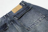 DAXUEN Gradient wide-leg denim jeans with multi-panel construction