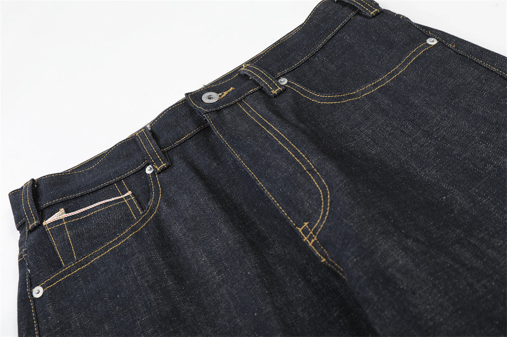 DAXUEN Dark indigo wide-leg denim jeans