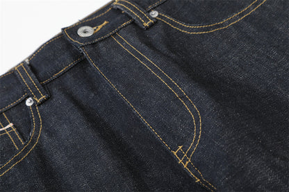 DAXUEN Dark indigo wide-leg denim jeans