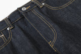 DAXUEN Dark indigo wide-leg denim jeans