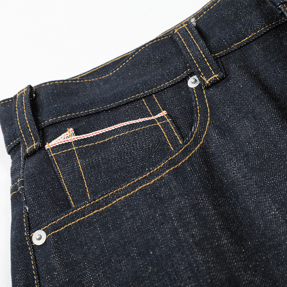 DAXUEN Dark indigo wide-leg denim jeans
