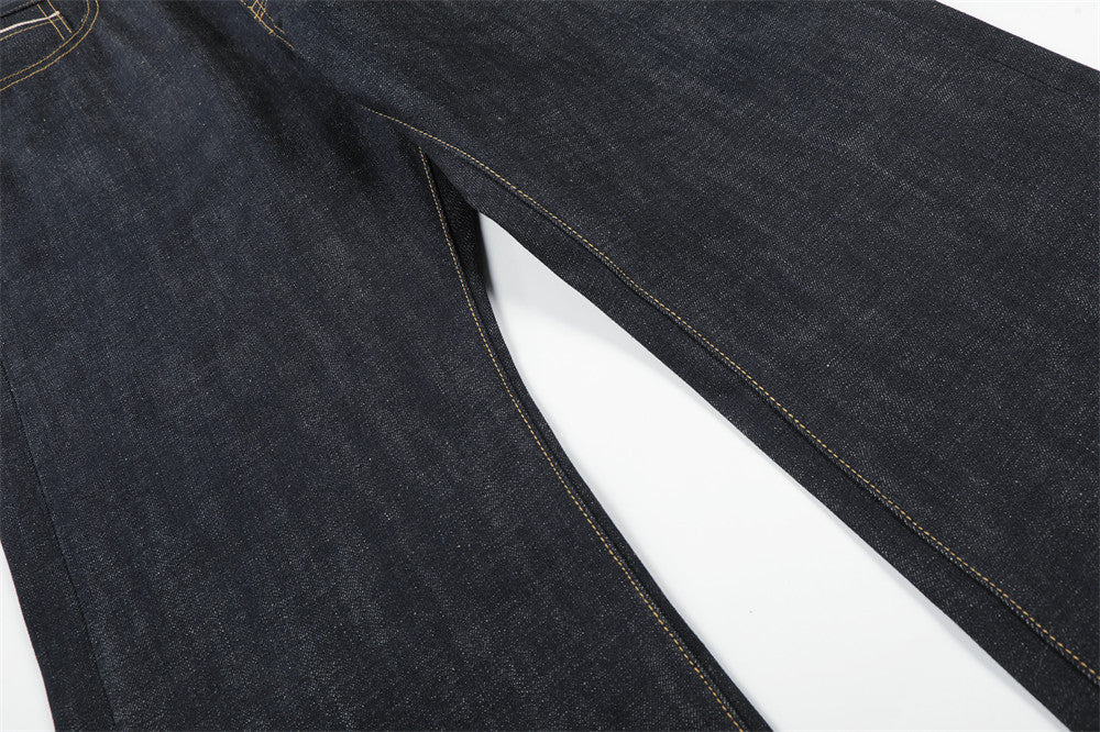 DAXUEN Dark indigo wide-leg denim jeans