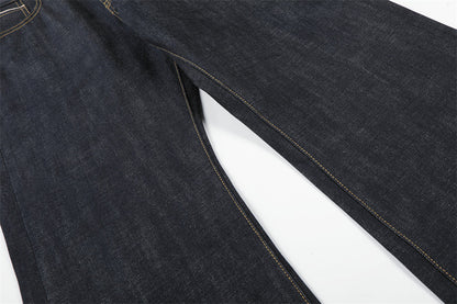 DAXUEN Dark indigo wide-leg denim jeans