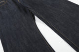 DAXUEN Dark indigo wide-leg denim jeans