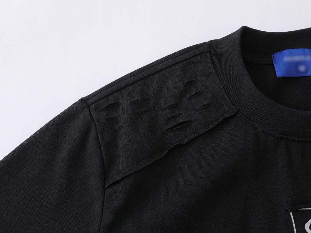 DAXUEN Embroidered short-sleeved t-shirt with relaxed fit