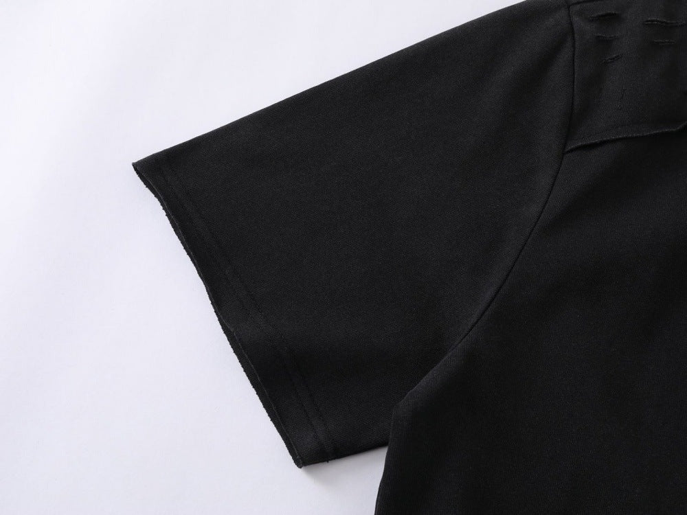 DAXUEN Embroidered short-sleeved t-shirt with relaxed fit